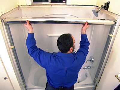 установка душевой кабины, установка подиума, установка душевой кабины цена, монтаж душевой каибин