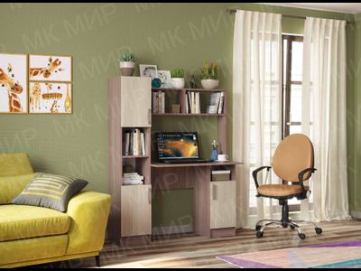 Уголок школьника №6 (1230*1600*570мм), шимо тёмный/шимо светлый