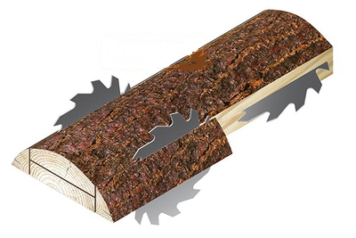 Линия переработки горбыля ТМ-800, от