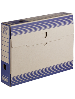 Короб Архивный ATTACHE,75 мм,переплетный картон, синяя