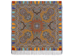 Павловопосадский платок Золотой петушок 1943-52