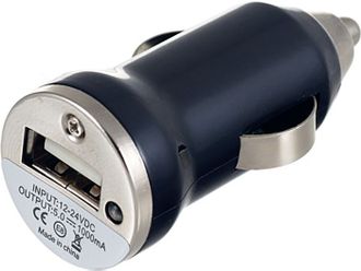 Автомобильное зарядное устройство Perfeo I4608, USB, 1A (черный)