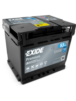 АККУМУЛЯТОР АВТОМОБИЛЬНЫЙ EXIDE PREMIUM EA530 R+ 53Ah 540А (En)
