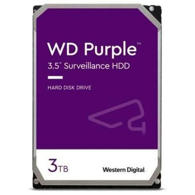 Жесткий диск HDD 3000 Gb Western Digital WD30PURZ, 3.5&quot;, 64Mb, SATA III, Purple