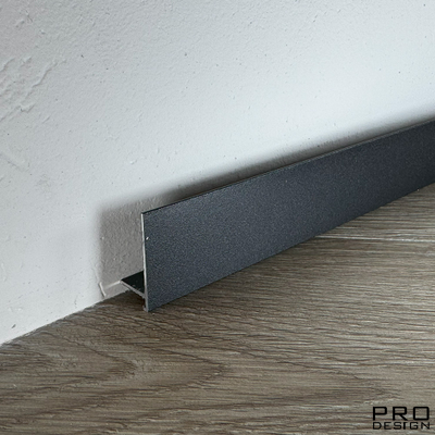 Щелевой плинтус Pro Design Mini L 601 Черный Муар