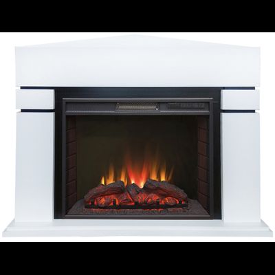 Угловой электрокамин Лондон WT с очагом Sparta 25.5 LED