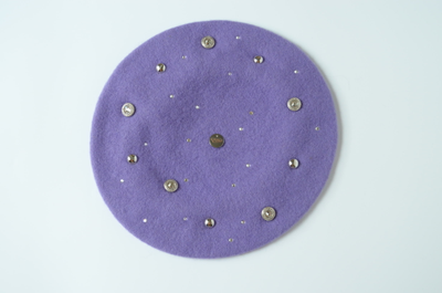 Vizio берет Италия 3633 лиловый фетровый