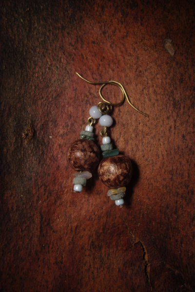 Благотворительность. Серьги "Лес и Туман"