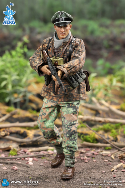 Немецкий лейтенант - Коллекционная ФИГУРКА 1/12 Palm Hero Series WWII German 12th Panzer Division Infantry Lieutenant – Rainer (XD80024) - DID
