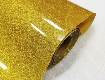 Термопленка "SEF" серия FLEXCUT GLITTER 01 GOLD, 350 мкм