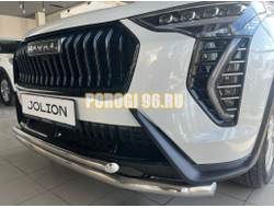 Защита переднего бампера двойная Папа Тюнинг d60/42 для Haval Jolion 2024-