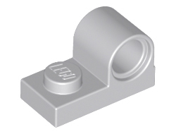 Plate, Modified 1 x 2 with Pin Hole on Top, Light Bluish Gray (11458 / 6225230)