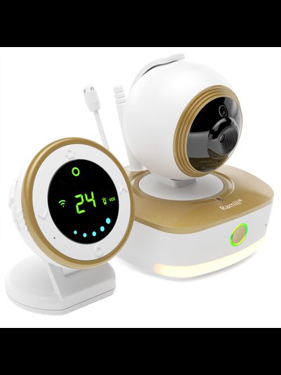 Wi-Fi радио-видеоняня Ramili Baby RV1800 с повышенной дальностью, 2-в-1, Full HD
