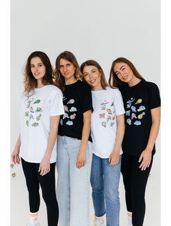 Футболка повседневная БЕЛАЯ  Volleylife (со стикерами) размер 50-56