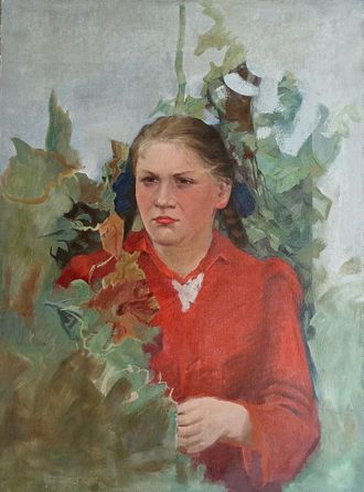 "Портрет" холст масло 1930-е годы