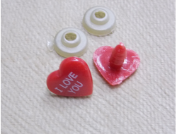 Сердечко с креплением 15х15 мм