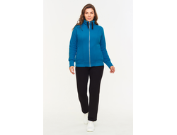 Теплый спортивный костюм женский  12SKJ -1289,изумрудный