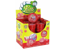 Жевательная резинка Lutti Roll Up Strawberry (1метр) 29g (24 шт)