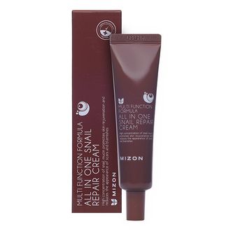 Высококонцентрированный крем с секрецией улитки 92% Mizon (TUBE) ALL IN ONE SNAIL REPAIR CREAM 35ml