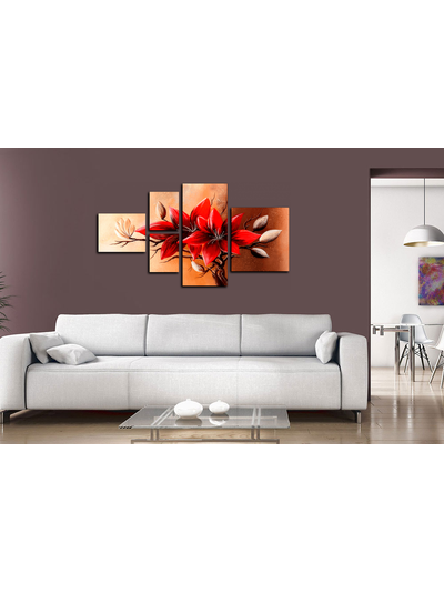 Модульная картина &quot;Яркие цветы&quot;