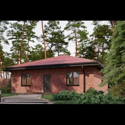 Одноэтажный дом с тремя спальнями 105м² (S28)