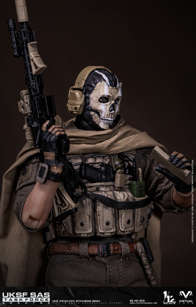 ПРЕДЗАКАЗ - Саймон "Гоуст" Райли (Призрак, Ghost, Call of Duty Modern Warfare 2019) - Коллекционная фигурка 1/12 UK SAS Task Force (VM059) - VTS TOYS ?ЦЕНА: 9700 РУБ.?