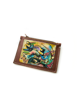 Мини-портмоне на молнии "Кандинский"