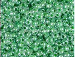 БИСЕР PRECIOSA 10/0 - 50г - 38156 ПРОЗРАЧНЫЙ БЛЕСТЯЩИЙ С ЗЕЛЁНОЙ ЛИНИЕЙ ВНУТРИ