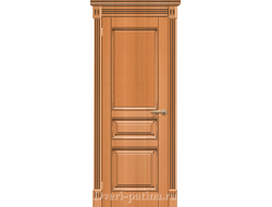 Дверь Мадрид с черной патиной в цвете ольха