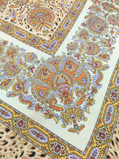 Павловопосадский платок Индийское лето 1206-3