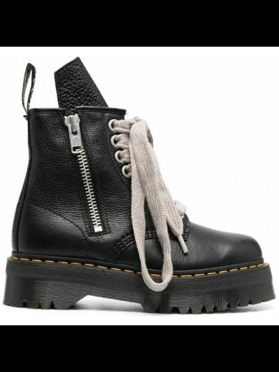 DR MARTENS X RICK OWENS STROBE 1460 QUAD SOLE JUMBO LACE BLACK