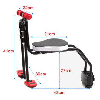 Седло детское Odu 26, быстросъемное, МТВ, черно-красное