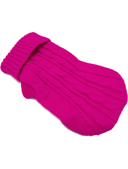 Свитер для собаки Косичка винный