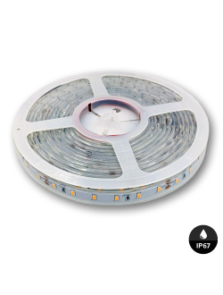 Светодиодная лента Megaled 3528W-12 IP65 1м 12В теплый белый свет