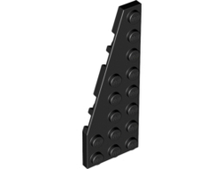 Wedge, Plate 8 x 3 Pentagonal Left, Black (50305 / 4251394)