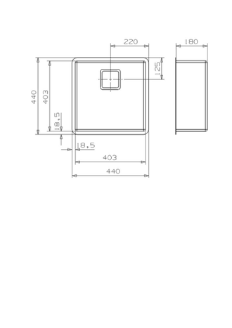 Мойка Reginox Texas L 40x40 matt