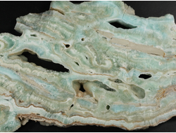 Арагонит голубой, полировка с двух сторон, Африка (155*93*11 мм, 334 г) №37764