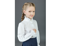 Д 5310 Блузка длинный рукав Воротник стойка р.116-158