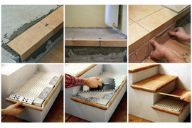 Укладка клинкерной плитки на стену