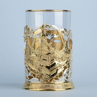 Подстаканник Нефть позолоченный