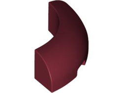 Brick, Round Corner 3 x 3 x 1 without Studs, Dark Red (65617 / 6343762)