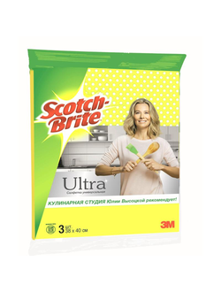 Салфетка хозяйственная Scotch-Brite Ultra универсальная, 38х40см, вискоза