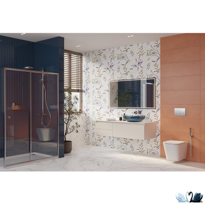 Плитка Creto Ekzotic fog 30х90 см настенная серая