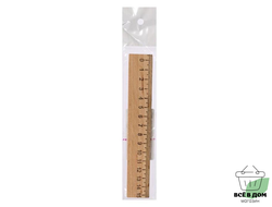 Линейка деревянная 15 см