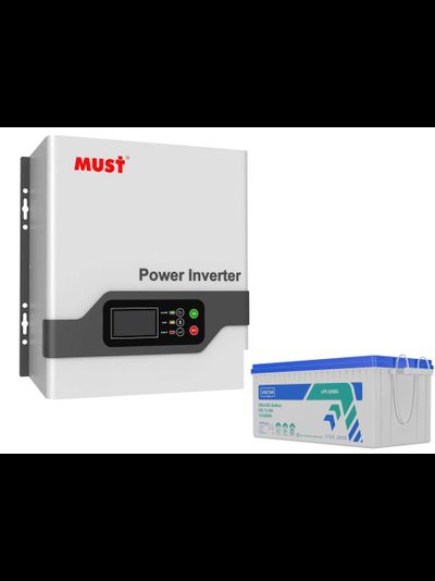 Комплект ИБП на основе инвертора Must EP21-0612 PRO и аккумулятора гелиевого Vektor GEL 12-200 (1 шт.)