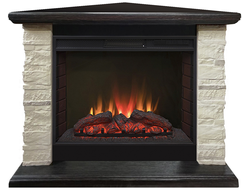 Угловой электрокамин Кимберли BL M7 с очагом Sparta 25.5 LED