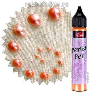 Viva Decor Краска для создания жемчужин "Perlen-Pen Perlmutt", лосось, 25 мл