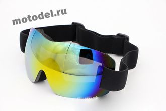 Очки (маска) X900 для снегохода, сноуборда, лыж, мотокросса, цвет - радужный