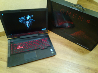 HP OMEN 17-AN020UR ( 17.3 FHD IPS i7-7700HQ GTX1050(4Gb) 8Gb 1Tb + 128SSD )