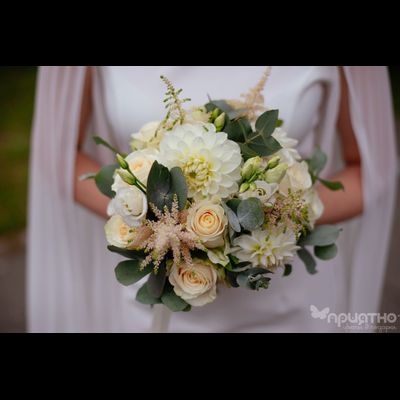 Букет невесты &amp; Бутоньерка № 1354